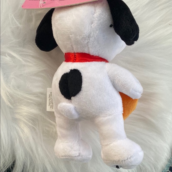 New Peanuts Snoopy Plush Dog Toy White and Black - Picture 3 of 5